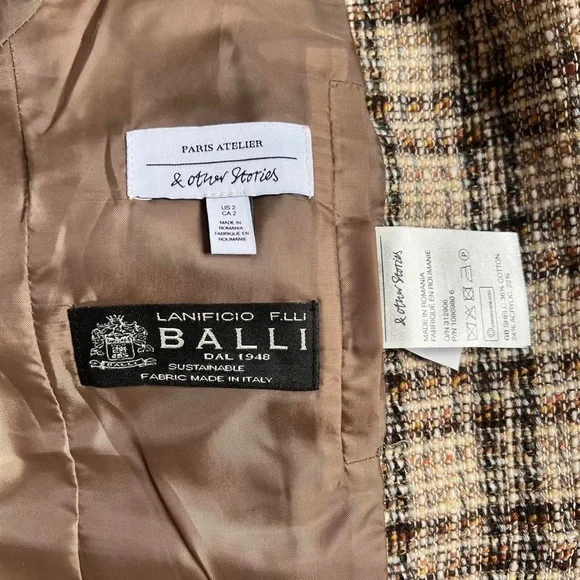 & other stories tweed blazer - Picture 3 of 5